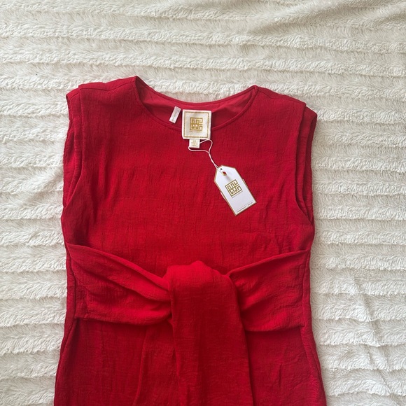 Emily McCarthy Cranberry Red Del Mar Sleeveless Dress - Picture 9 of 14